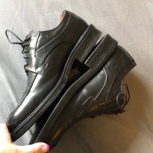 BOSTONIAN ITALIAN LEATHER BLACK SIZE 10.5 MEN SHOE - Picture 5 of 8